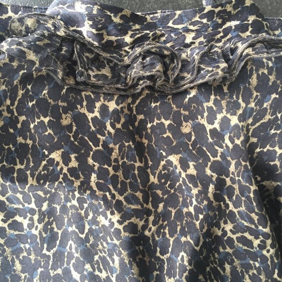 Elie Tahari Brenna Sleeveless Leopard Print Silk Blouse - Picture 13 of 13